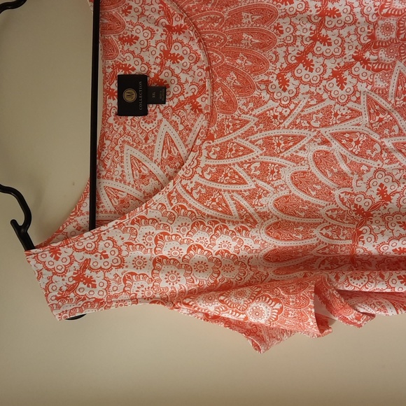 NWT, JM Collection Starfish Combo Cold Shoulder Top - Picture 3 of 10